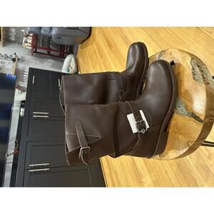 Coach Brown Leather Women's Anckle Moto Biker Boots Size 11